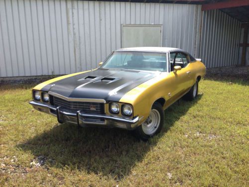 1972 BUICK GRAN SPORT-GS 350-OLD SCHOOL CLASSIC MUSCLE CAR RESTORATION, US $12,850.00, image 5