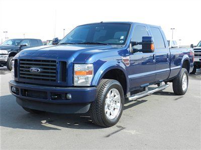 Crew cab lariat fx4 4x4 powerstroke diesel leather nav roof longbed loaded truck