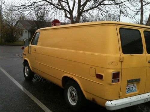 3/4 ton chevy van super low miles 50,000. 350 engine turbo 400 tranny and posi