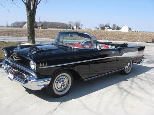 1957 chevrolet bel air convertible frame off restoration 2228 miles