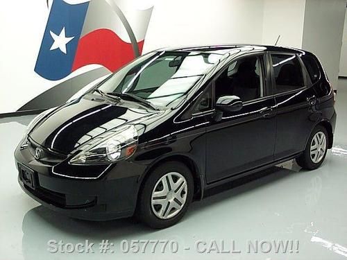 2007 honda fit hatchback automatic black on black 81k texas direct auto