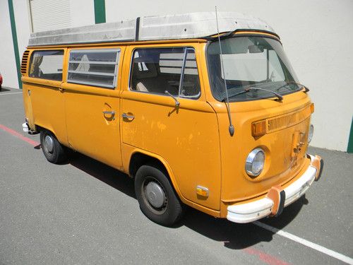 Original calif. vw bus westfalia camper van no rust runs and drives