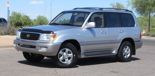 **no reserve** 2001 toyota land cruiser loaded leather 4x4 clean az one owner***