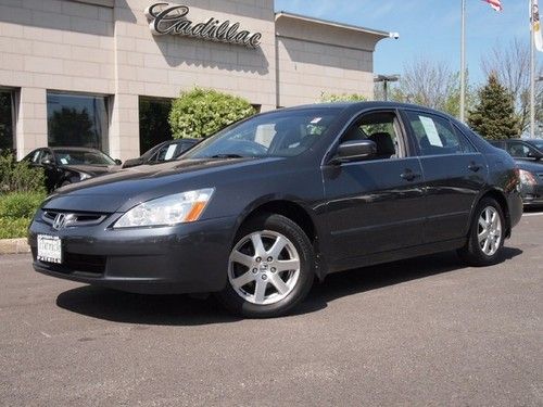 V6 exl heated leather sunroof automatic very clean carfax certified low miles !!