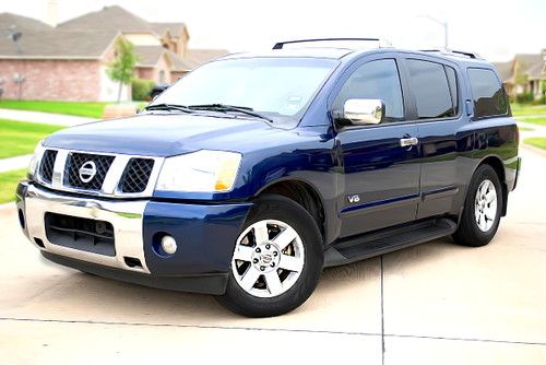 Nissan armada le 5.6l suv 3rd row leather towing sunroof all power no reserve!