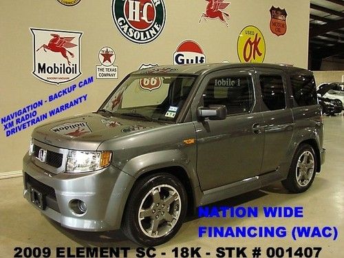 2009 element sc,fwd,navigation,back-up cam,cloth,18in wheels,18k,we finance!!