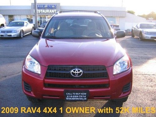 2009 toyota rav4 4wd 52k auto cruise 4 dr a/c remote 1 owner clean 07 08 10 11