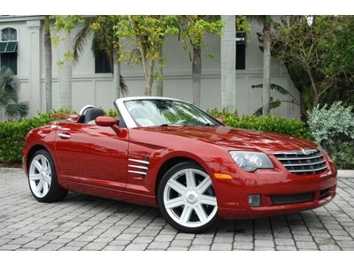 2005 chrysler crossfire limited roadster blaze red convertible low mileage