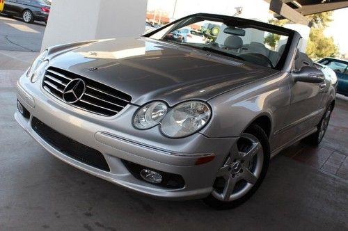 2005 mercedes clk500 cabriolet amg pkg. new tires. clean in/out. 1 owner.
