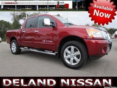 13 nissan titan sl 4x4 crew cab navigation leather moonroof owners demo we trade