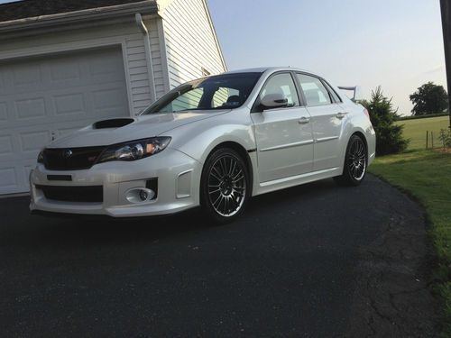 2011 subaru imprexa wrx sti limited satin white pearl low miles