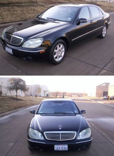 2002 mercedes-benz s500 s 500 black no reserve! clean car fax