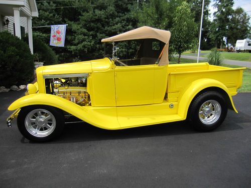 1930-1932 ford custom model a pickup roadster street rod pro built steel body