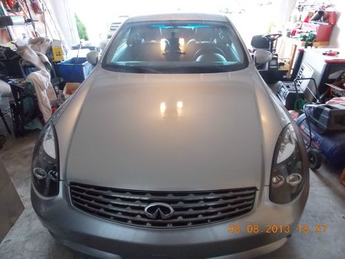 2003 silver infiniti g35 coupe - leather/bose pkg/low miles