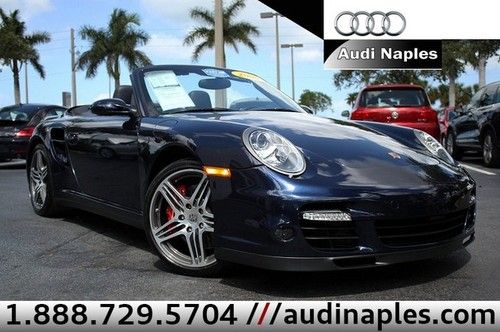 08 911 turbo cabriolet, tiptronic, navi, low miles, free shipping! we finance!