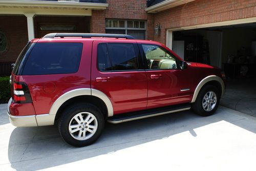 Eddie bauer 2008 ford explorer xlt red fire clearcoat, great condition,