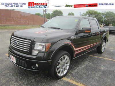 Harley-david 6.2l ford f150 4wd 4x4 black one owner warranty extended cab