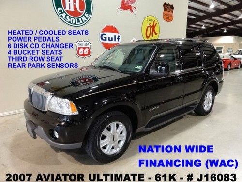 2004 aviator ultimate,htd/cool lth,6 disk cd,3rd row,17in whls,61k,we finance!!