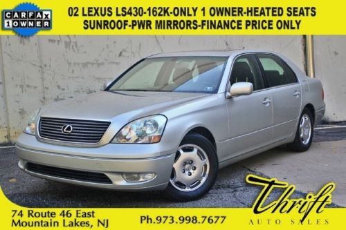 02 lexus ls430-162k-heated seats-sunroof-pwr mirrors-finance price only