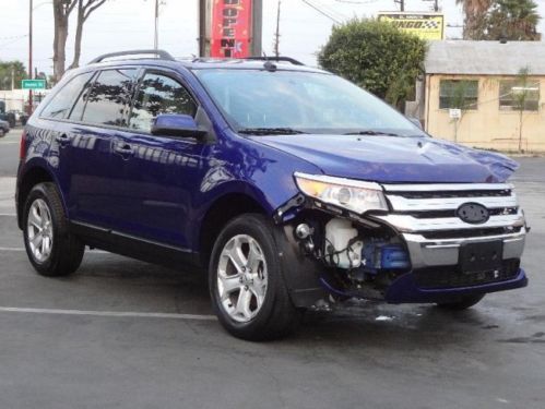 2013 ford edge sel awd damaged nonreapirable title low miles nice unit wont last