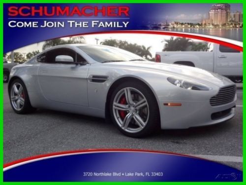 09 silver 4.7l v8 6-speed manual vantage *power leather memory seats *low miles