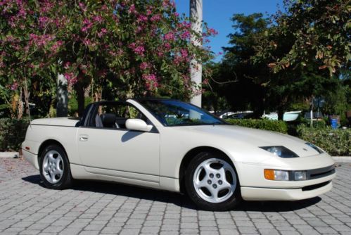 1993 nissan 300zx convertible z32 low miles 3.0l v6 4-speed auto w/od leather