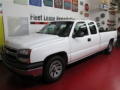 No reserve 2006 chevrolet silverado 1500 w/t ext cab long bed, 1 corp. owner