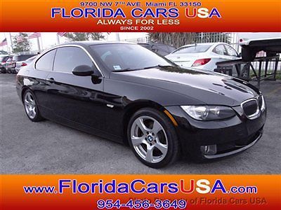 09 bmw 328i coupe 1-owner carfax certified excellent condition florida luxury