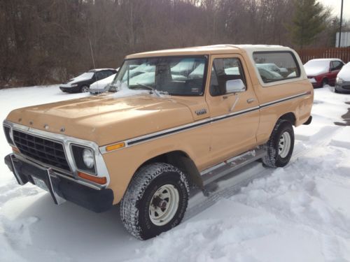 1978 ford bronco custom all original 4x4 93k miles free shipping to your door