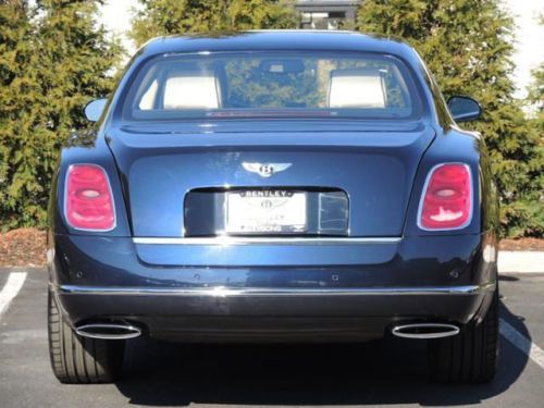 2014 bentley mulsanne | dark sapphire / linen | mulliner &amp; premier specification