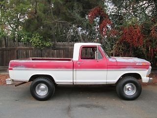 1972 ford f100 short bed 4x4 4 speed factory air rare truck california since new