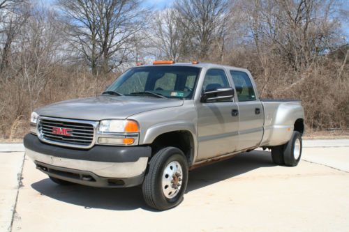 2001 gmc 3500 dually crew cab duramax 6.6l turbo diesel