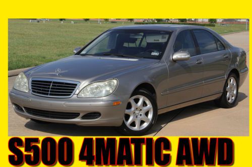 2003 mercedes s500 4matic all wheel drive,luxury,clean title,rust free