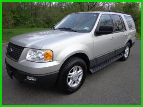 2005 ford expedtion xlt 4x4 v-8 auto leather clean carfax 3rd seat no reserve