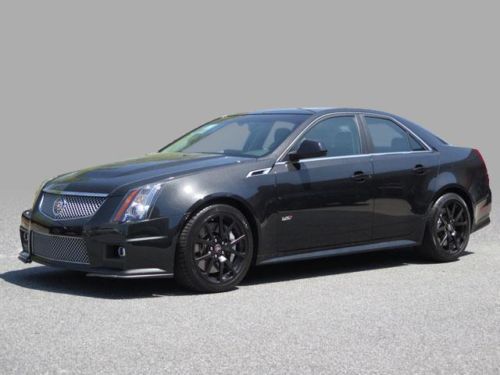 2012 cadillac cts-v with 556 bhp/ black over black with optional black wheels