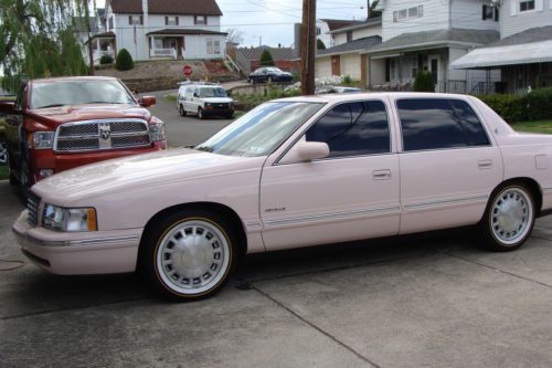 1997 cadillac deville 49,000 mile pink! wow!
