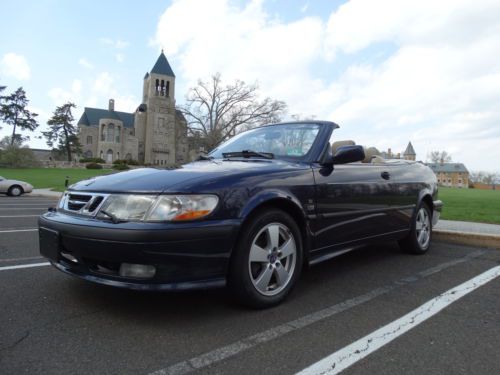 2003 saab 9-3 93 convertible lower miles 5 speed manual no reserve !