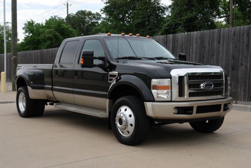 08 ford f450 king-ranch fx4 4x4 6.4l diesel loaded, sun roof, new tires,