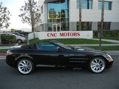 2008 mercedes benz slr mclaren roadster / convertible / pure black / 142 miles