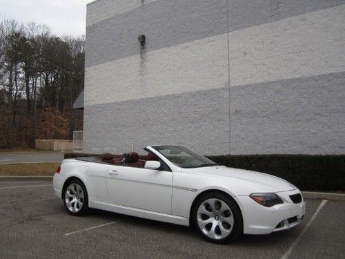 2004 bmw 645 convertible white full bmw warranty just serviced certified