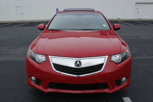 2012 acura tsx, special edition, sedan, red color.