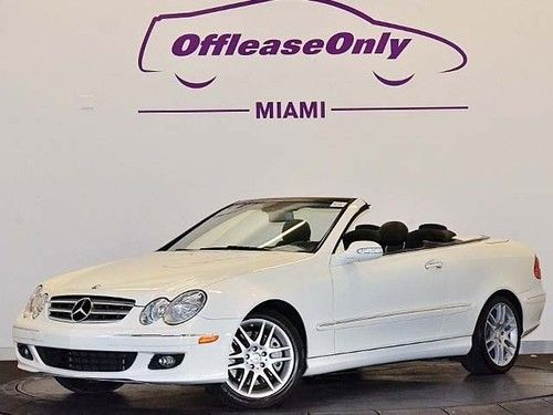 Convertible white premium package navigation warranty finance off lease only
