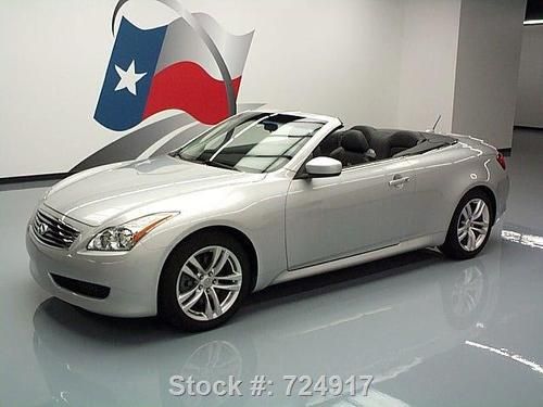 2009 infiniti g37 convertible htd leather rear cam 15k texas direct auto