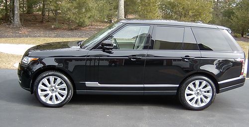 2013 range rover hse black on ivory 21" wheels loaded only 33 miles !!!!