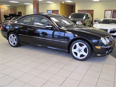 2004 mb cl500 amg sport blk/gry 2-owner only 43k navi key-go pdc serviced ca car