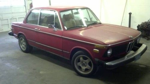 Red 1975 bmw 2002