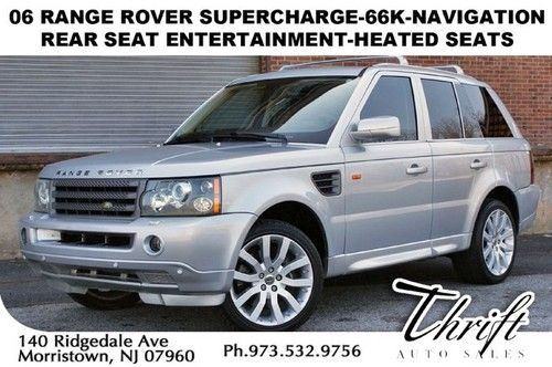 06 range rover supercharge-66k-rear seat entertainment-heated seats-navigation