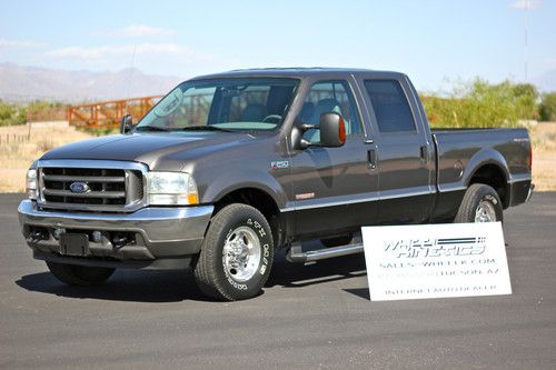 2004 ford f250 diesel lariat crew cab leather 66k miles loaded see video