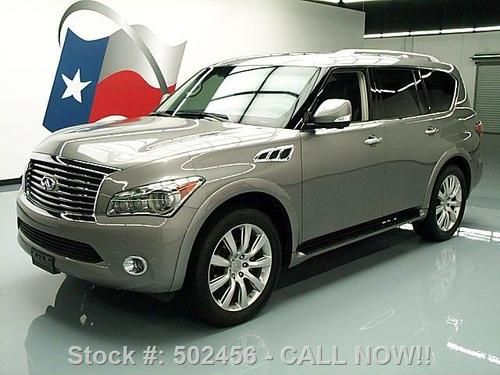 2011 infiniti qx56 theater 7-pass sunroof nav dvd 20k texas direct auto