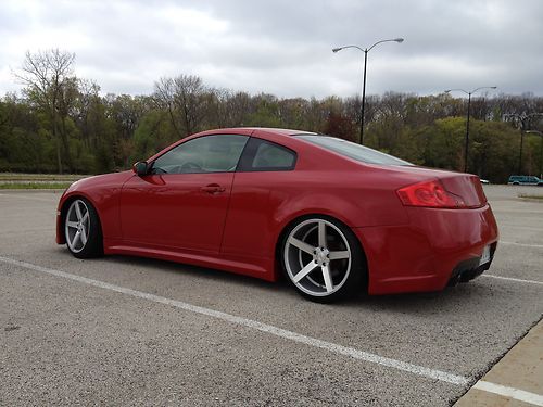 2006 infiniti g35 base coupe 2-door 3.5l  red lowered kitted